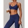 Cross Beauty Back Sports Underwear Women 2025 New Yoga Bra Running Outer Wear Gathered Sexy Workout Clothes Vest
