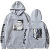 Attack on Titan Eren Jaeger Hoodie Men Women Sweatshirt Print Unisex Hip Hop Style Autumn Winter Fashion Tops Clothes