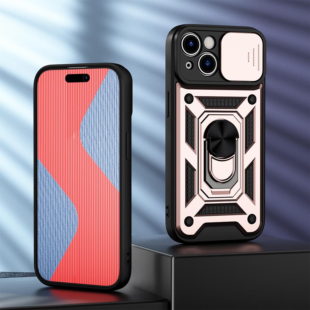 KEYSION Shockproof Case for iPhone 15 Pro Max 15 Ultra Slide Camera Lens Protection Ring Phone Cover for iPhone 14 13 12 11 Pro