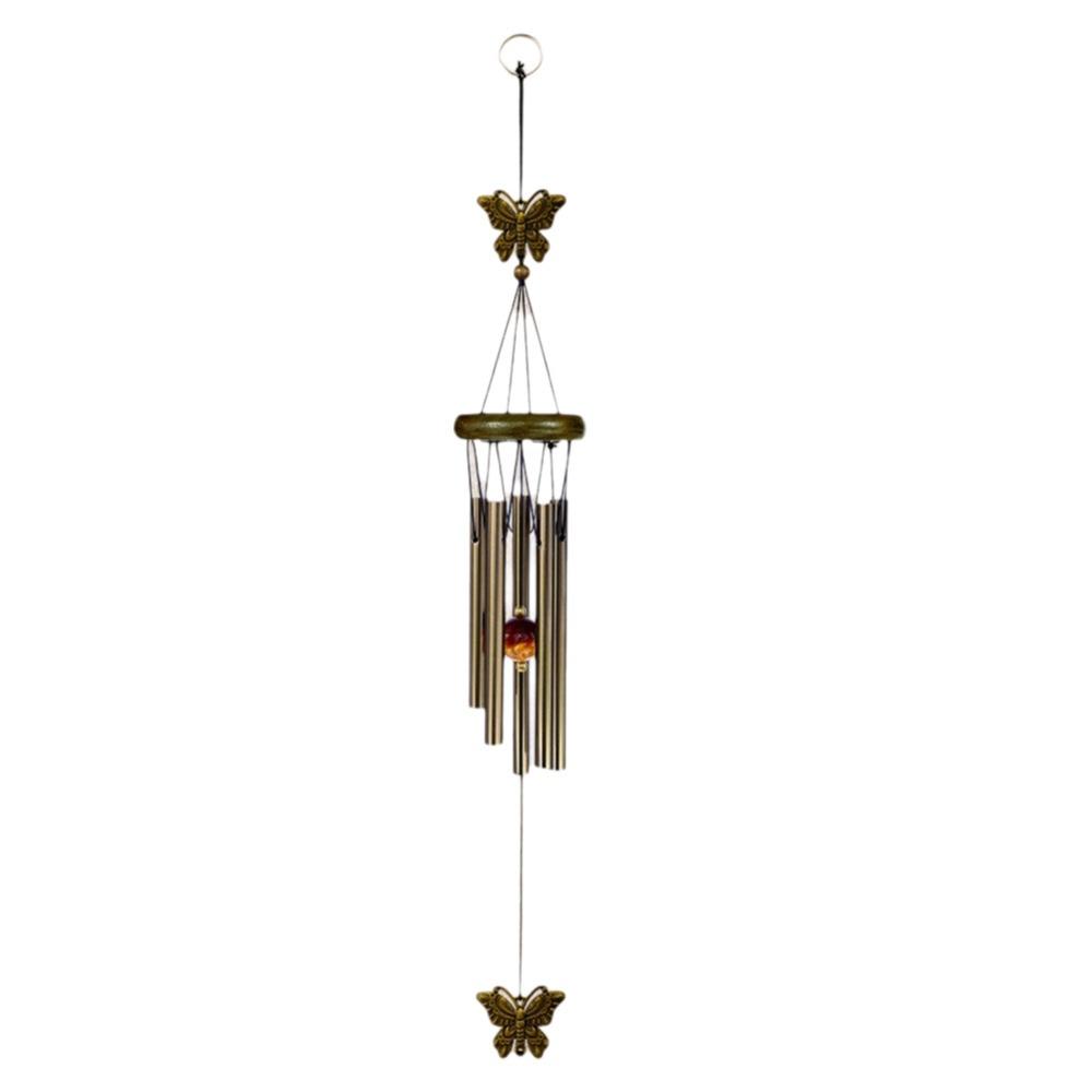 

Butterfly Design Metal Wind Chimes Aluminum Pipe Double Fishes Windchime Room Decor Style C