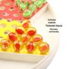 Classic Checkers & Marbles Set: Large Glass & Plastic Pieces for Adults & Kids, Old-Fashioned Flying Chess, Educational Fun.