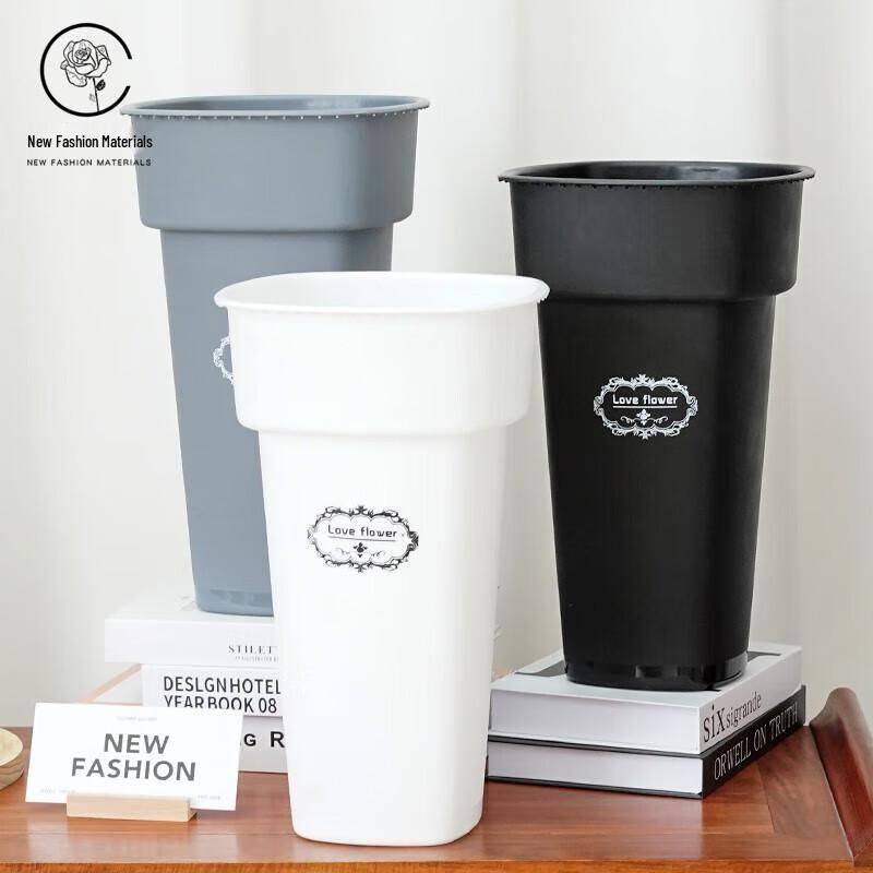 Plastic Flower Awakening Bucket and Vase
