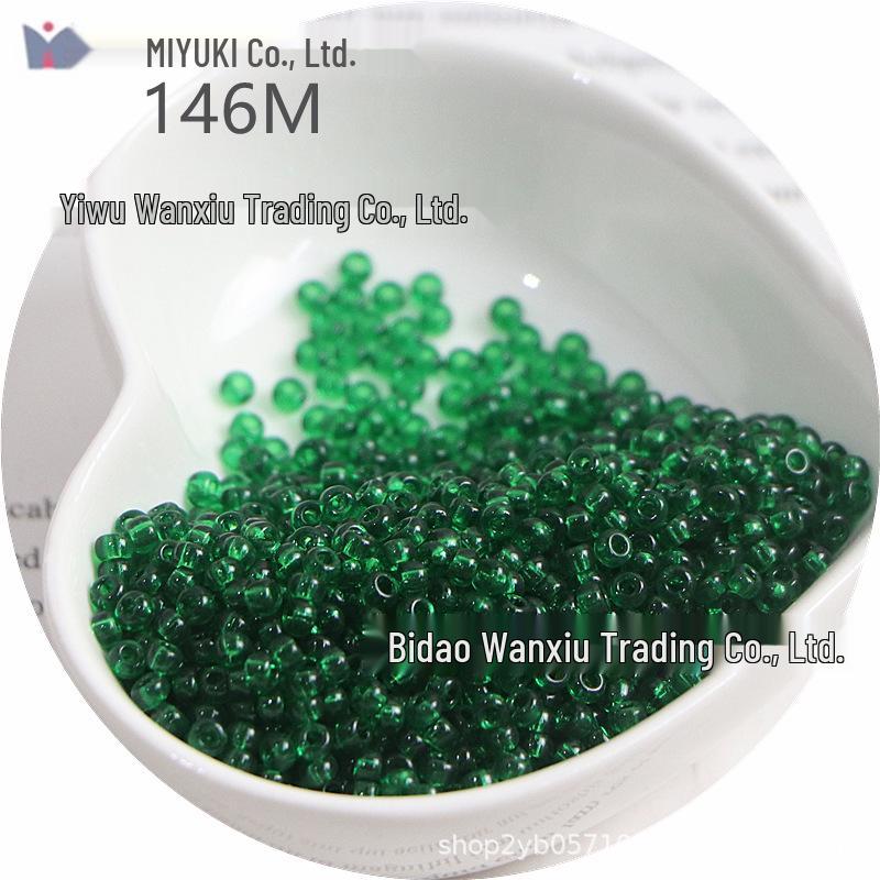 MIYUKI 3mm Transparent Glass Seed Beads for DIY Jewelry Making