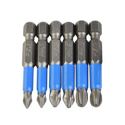 1 Stück Rutschfester Schraubendreher-Bit Kreuz Rutschfest Legierter Stahl 50mm Schraubendreher-Set PH1 PH2 PH3 PZ1 PZ2 PZ3 Magnetisches Handwerkzeugteil