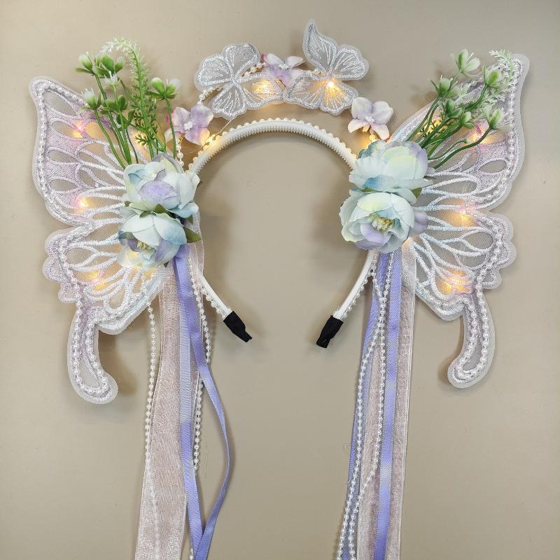 Mid-Autumn Hanfu Fairy Hair Clip - Women's & Children's Ancient Style Floral Tassel, Sweet Accessory for Girls