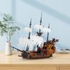 Hallisun Pirate Ship Building Blocks Large Ship Pirate Building Compatible Size Birthday Gift for Adults and Boys and Ages 1182 Pieces Set, Model,