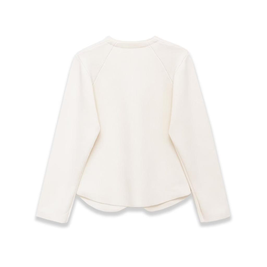 2026 Spring New European and American Cross-border Women's Fashion Long Sleeve V Tie Slim Knitted Jacket W08 2894