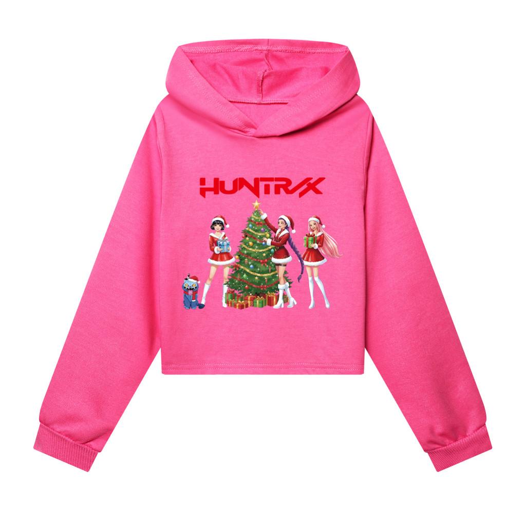 

5085 Детские толстовки с капюшоном с принтом Рождественской поп-певицы Руми Мира Зои, повседневный топ с длинными рукавами 170cm розы красного