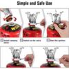 1PC Ultralight Portable Camping Stoves, Adjustable Valve Stove For Backpacking, Hiking, Mountaineering, Camping