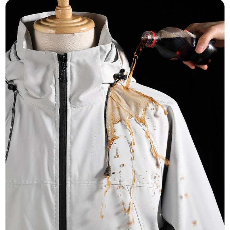 Minimalist Punching Jacket Men and Women Outdoor Windproof Waterproof Hooded Mountaineering Clothing Spring and Autumn Single Punch Jacket Jacket