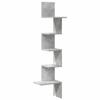 VidaXL Corner Wall Shelf Concrete Grey 32x32x127.5cm Engineered Wood, Wall Shelf, Hanging Shelf, Wall Shelf 860520