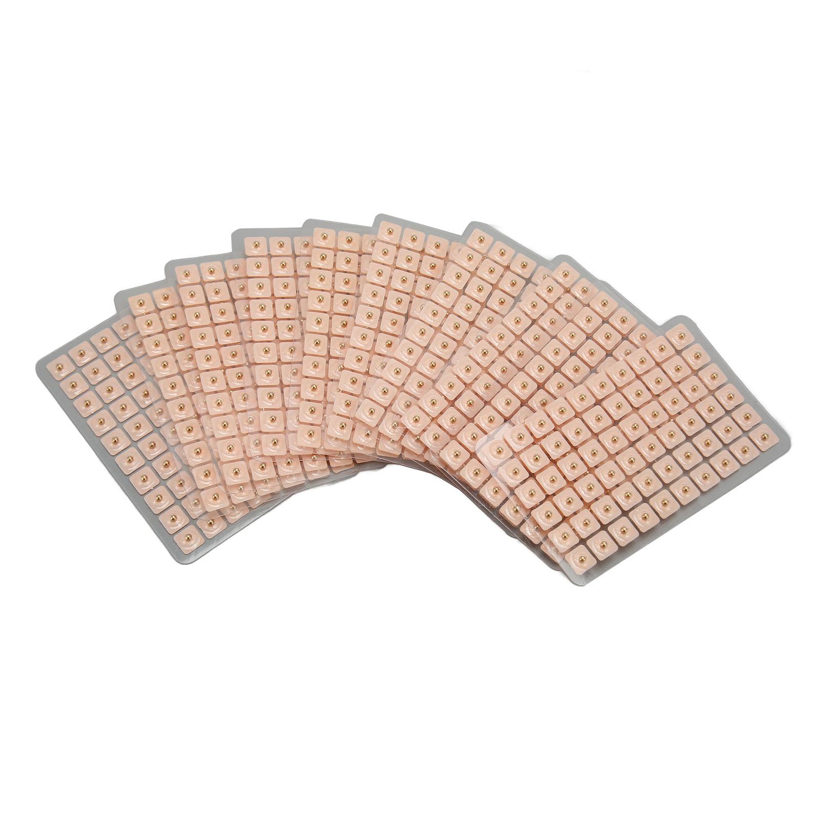 

600 шт. Массажные наклейки для ушей с пинцетом и магнитом, акупрессурные наклейки для ушей, массажер для ухода