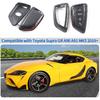 Real Carbon Fiber Key Fob Case Cover Compatible with Toyota Supra GR A90 A91 MK5 2019-2026, Smart Remote Key Case Cover Keychain Trim Accessories 1PC