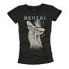 Womens Shirt Black T-Shirt Manga Hentai Top Anime Gift Girl Girls Ladies-