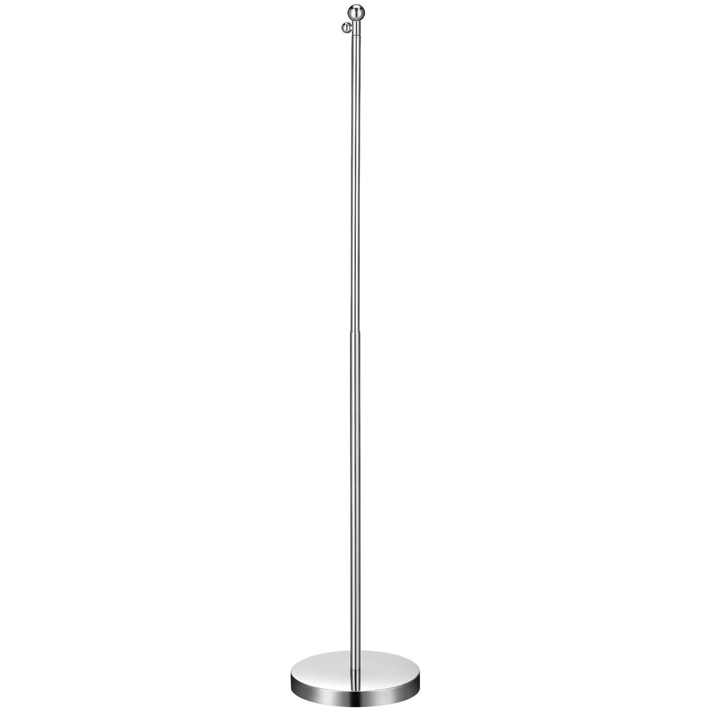 10.8 Inch Telescopic Household Flag Holder Sturdy Stainless Steel Desktop Flag Base Office Supply Office Accessory