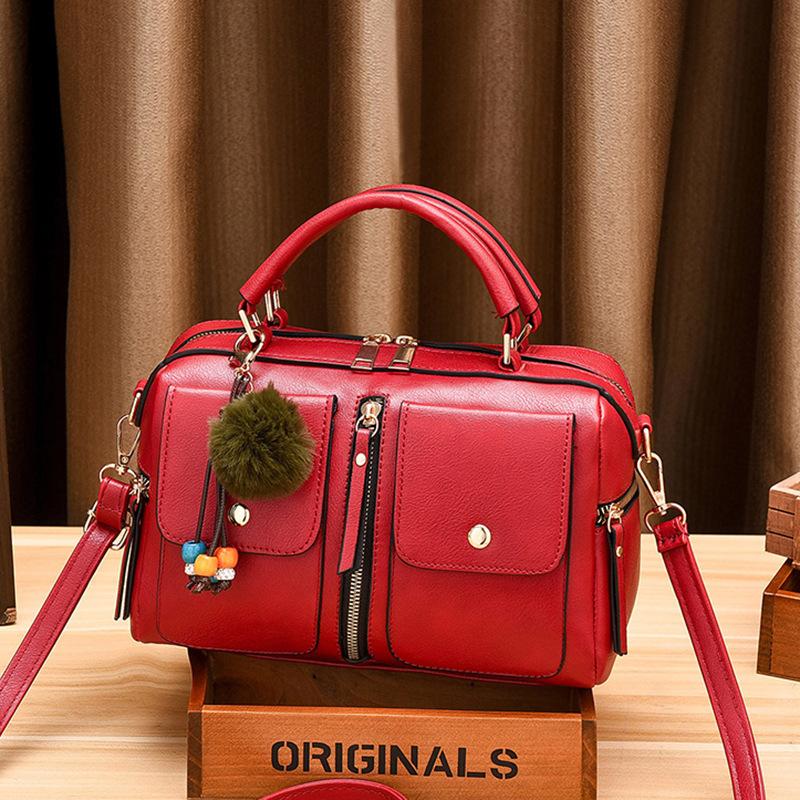 New Handbag, Fashionable Shoulder Bag, European and American Trend PU Leather Pillow Bag, Crossbody Bag
