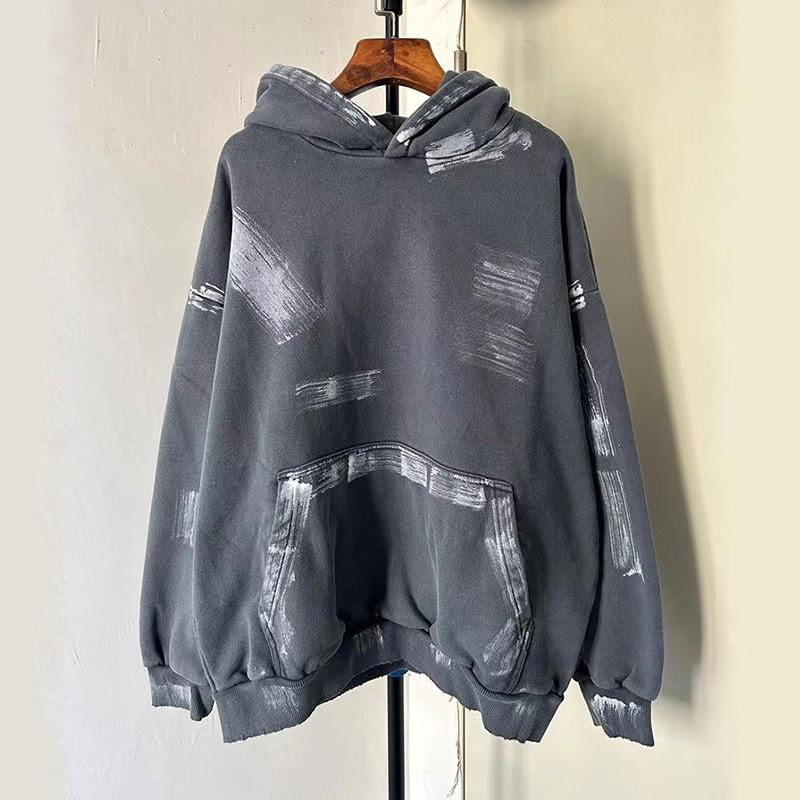 Unisex Oversized Hooded Sweatshirt Cotton Loose Fit Streetwear Winter Casual Pullover Men Women