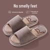 Breathable Cotton-Linen Indoor Slippers for Men & Women – Non-Slip, Soft Sole, Sweat-Absorbent, Silent, All-Season Comfort