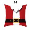 Merry Christmas Cushion Cover Xmas Pillowcase Happy New Year Navidad Santa Claus Red Pillow Cover Ornament Gifts Home Decor
