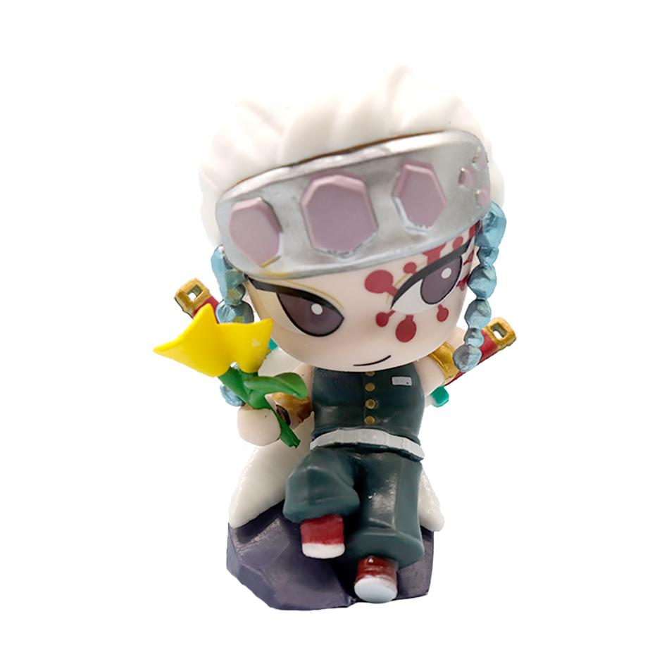 Anime Demon Slayer 6Pcs/Set Small Figure Boxed Character Multiple Combination Sets Cute Anime Toy Gift Collection Decoration PVC