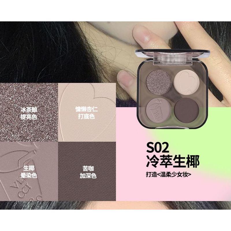 VEECCI - Glitter Quad Eyeshadow Palette - 5 Types