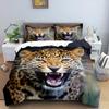 3D Bedding Set Animal Theme Bedding Set Leopard Pattern Duvet Cover AU Full Size Bedding Sheet/Double Home Decoration