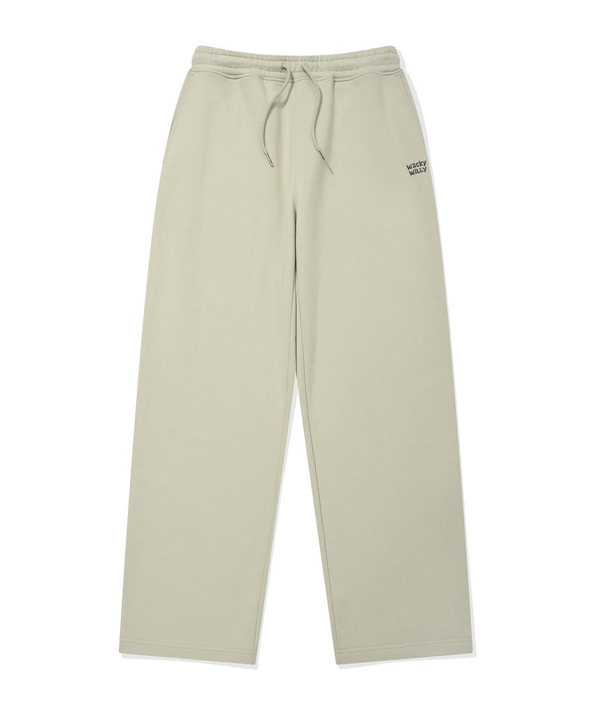 WACKY WILLY Signature Sweat Semi-Wide Pants Light Khaki