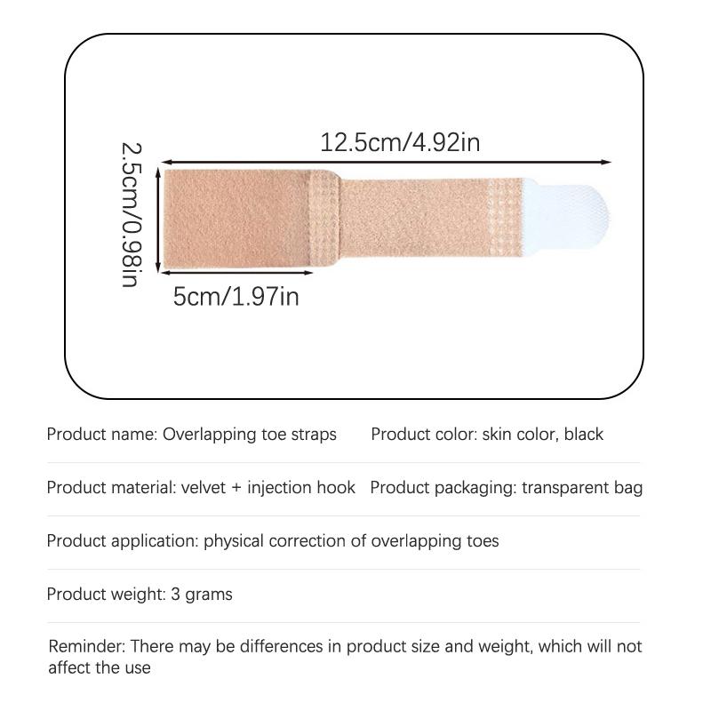 2Pcs Toe Finger Straightener Bend Toe Valgus Corrector Bandage Toe Separator Splint Wraps Foot Stretcher Care Tool