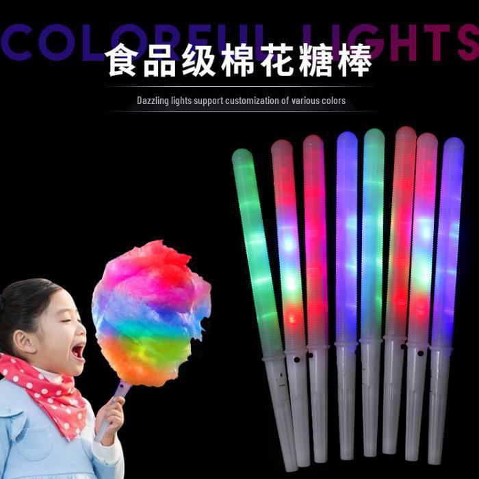 LED Glow Cotton Candy Stick - Flashing Light Up Wand