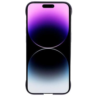 Für iPhone 14 Pro Max Gummiertes Hartes PC Handyhülle Hautgefühl Rahmenlose Rückabdeckung