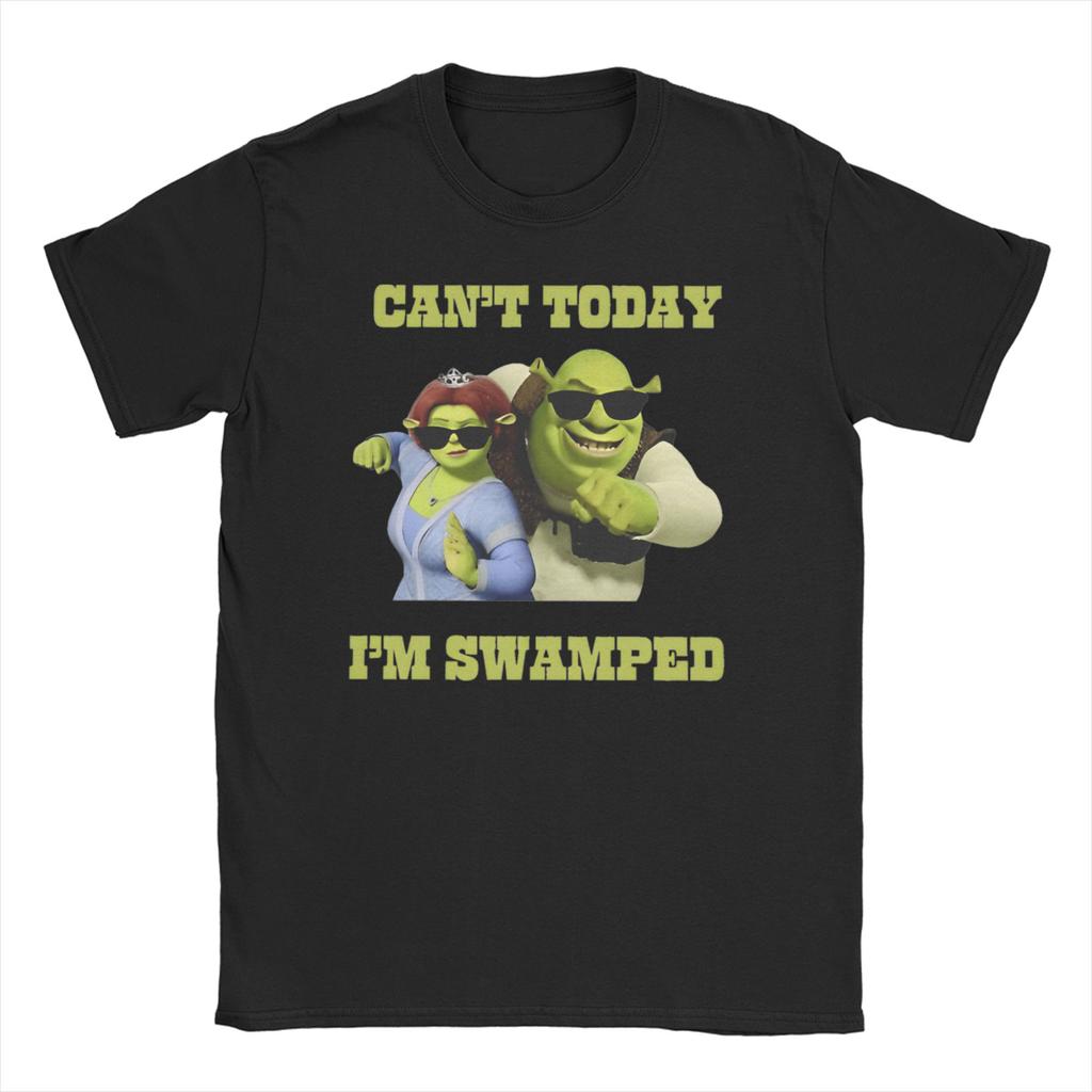 Unisex Women Cant Today Im Swamped T Shirt SShreks Pure Cotton Clothes Funny Short Sleeve Round Neck Tees Plus Size TShirt