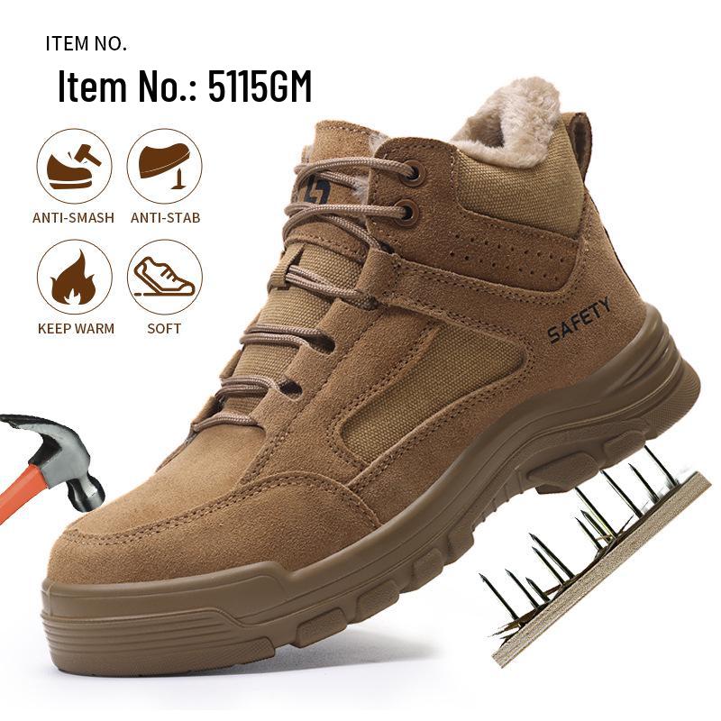 Men's Safety Shoes: Anti-Smash, Anti-Puncture, 4.0MM Kevlar, Comfortable & Lightweight Protection Footwear