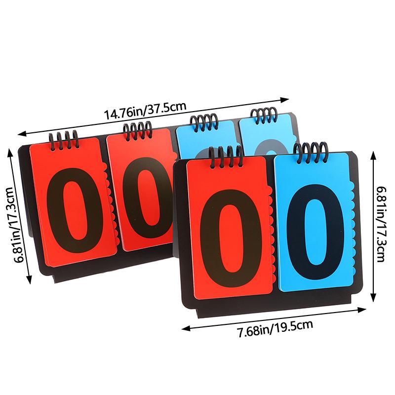 Sports Scoreboard Manual Score Flip Cards Score Counter For Baseball Coaches Tennis Ball Basketball Football Volleyball Sports