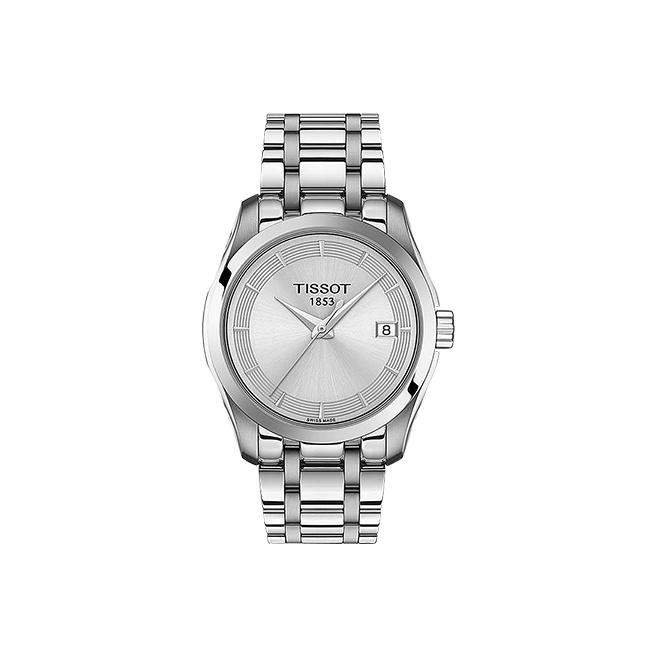 TISSOT Коллекция Kutu Кварцевый механизм Водонепроницаемость 100 м Женские часы 32 мм Серебристый циферблат T035.210.11.031.00 Silver Dial