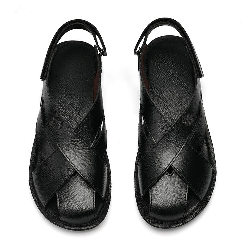CLOHOO Casual Men's Sandals Comfortable Simple Light Anti Slip Beach Slippers Fashion Trendy Soft Sole Light Summer Men Shoes