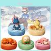 Figure da scrivania Pokémon colorate e uniche in posa sonnolenta, perfette da collezione