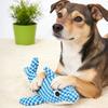 Giocattolo per Cani Animale Marino Peluche Giocattolo da Masticare per Cani Squeaky Tessuto Testurizzato Animali di Peluche per Cani Piccoli Medi Cucciolo da Masticare Dentizione