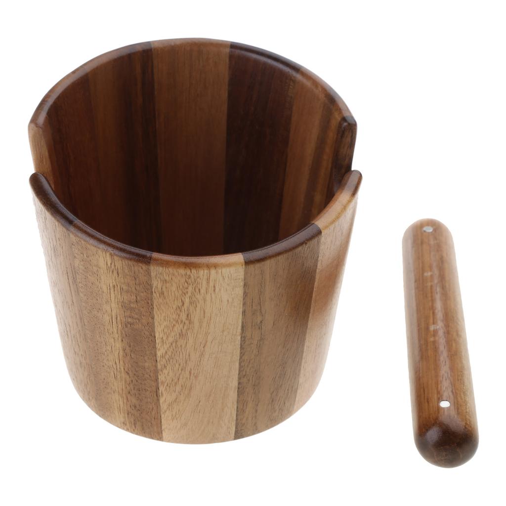 Pojemnik na fusy z kawy antypoślizgowy pojemnik na fusy z kawy ze zdejmowanym drążkiem do strącania, pojemnik na resztki, narzędzia do kawy, akcesoria do kawiarni, pojemnik