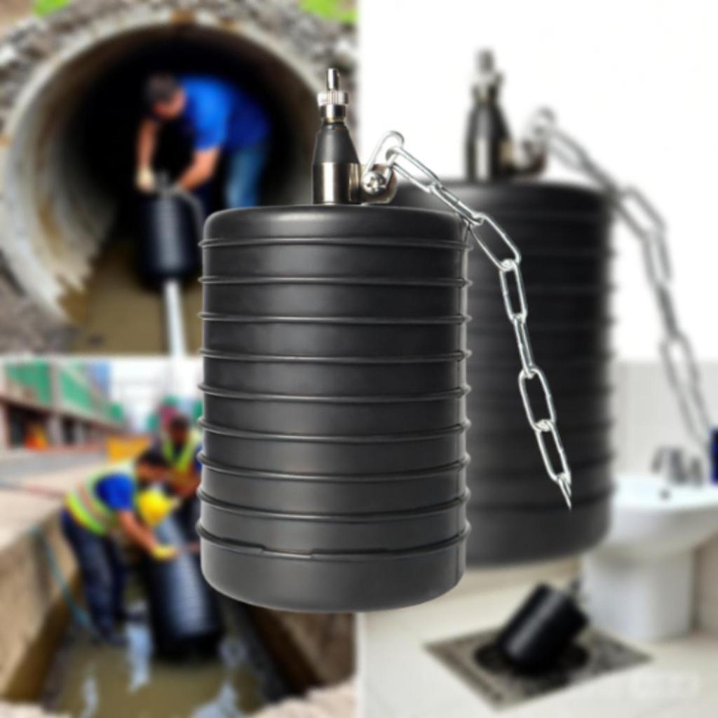 Aufblasbarer Rohrstöpsel Gummi-Ballon Kanalisations-Testblock Wasserkontrolle für Bau und Heimgebrauch