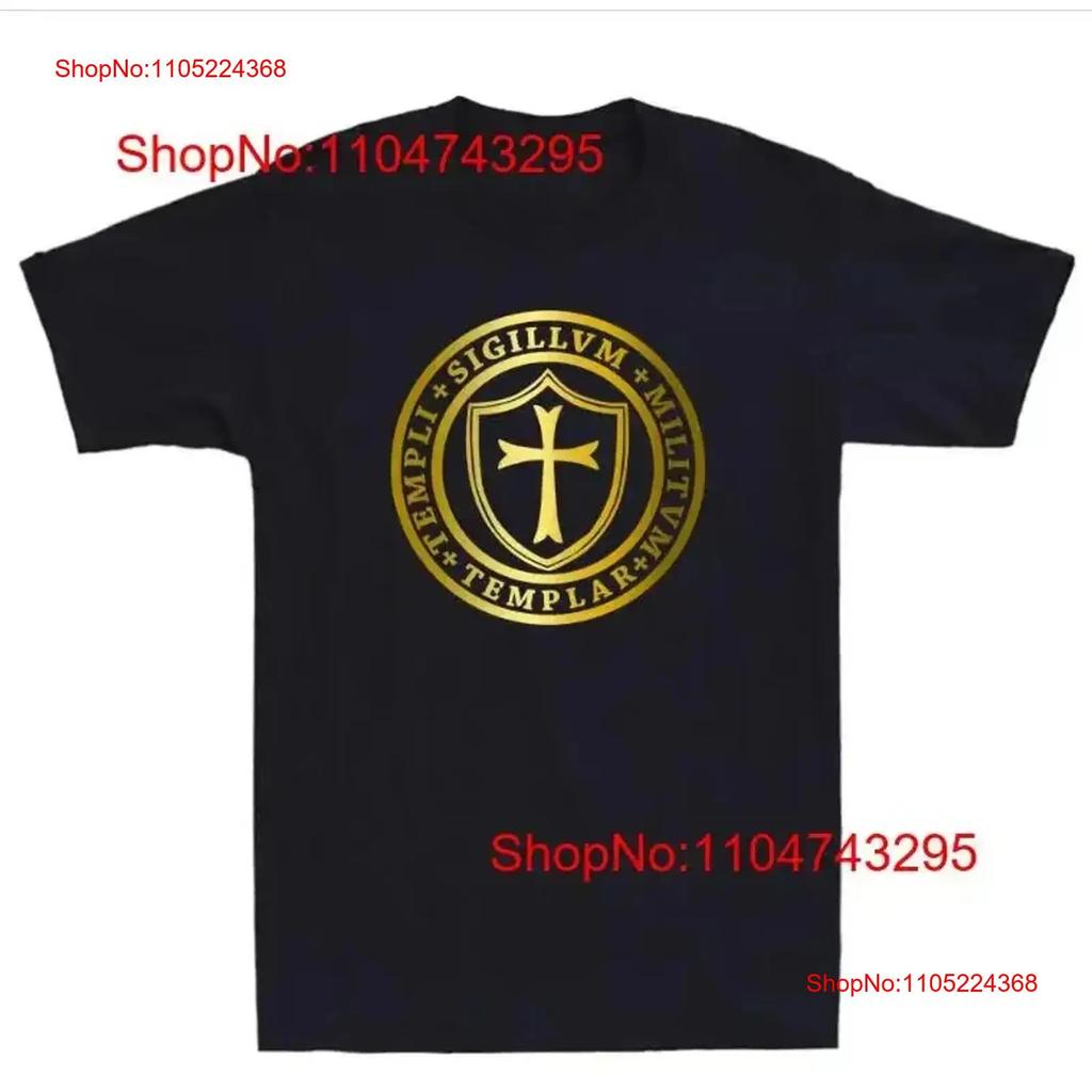Knights Templar Cross Seal of Soldiers Logo Novelty Unisexs T Shirt vintage Washed Breathable designer clothes Soft streetwear