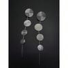 1 Pair Of Metal Round Patterned Long Tassel Earrings, Simple And Versatile Earrings To Decorate Face Shape And Temperament