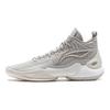 Li Ning YuShuai 18 Cushioning, Wear Resistant Mid top Basketball Shoes Men's Gray ABAU009-1