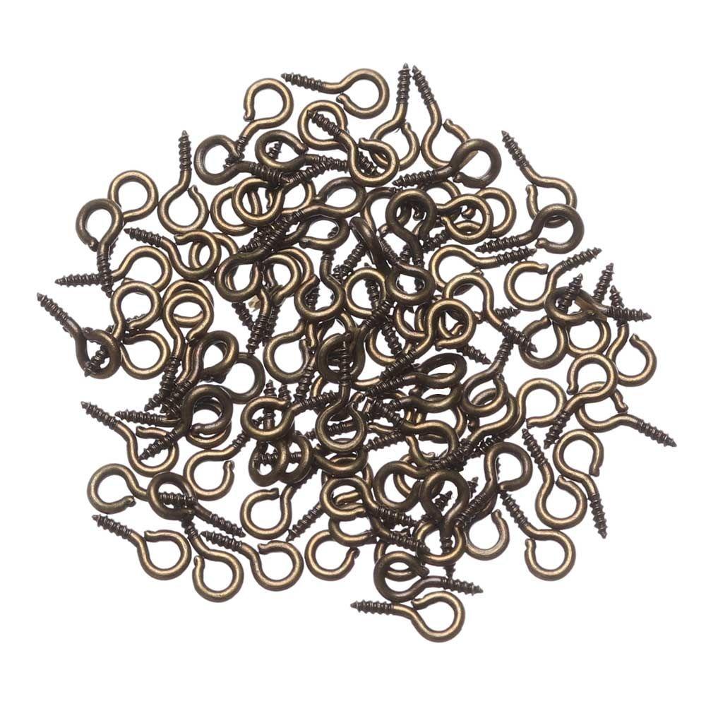 100pcs/pack Accessories Handmade Jewelry Threaded Peg Sheep Eyes Nail DIY Screw Nail