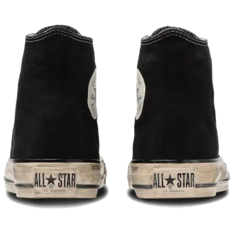 Converse All Star US LG HI Back to the Future Soft and Comfortable High-top Canvas Shoes for Men and Women Black