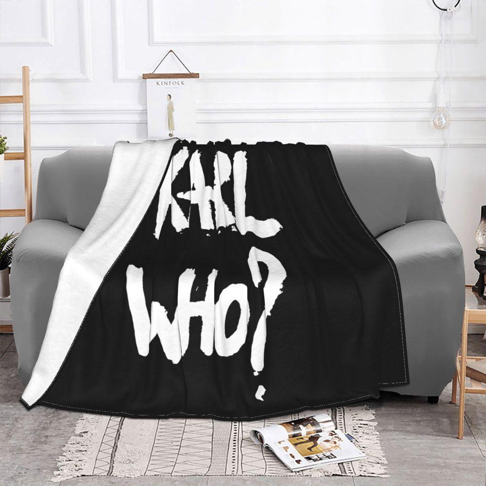 NEUE Karl Wer Slogan Decken und Überwürfe Super Weich Thermisch Innen Außen Decke für Wohnzimmer Schlafzimmer Reise