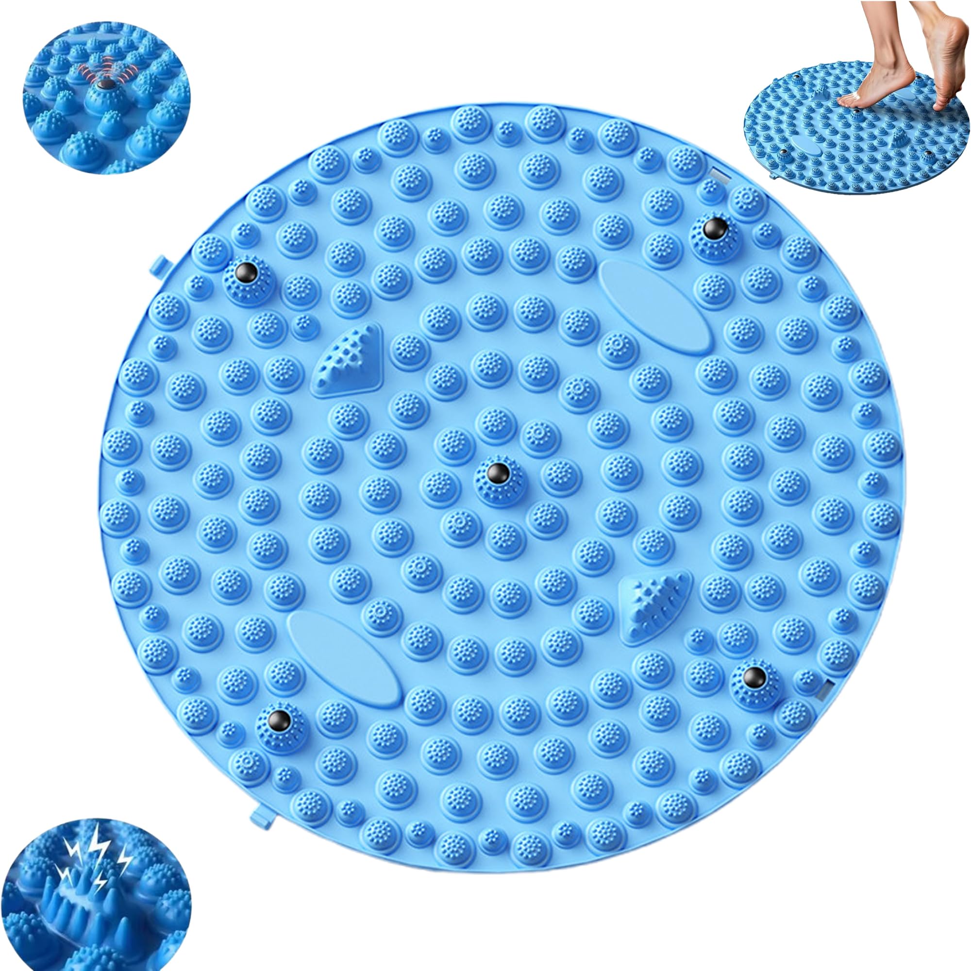 

WINTTY Foot Reflexology Foot Massager Mat Foot Massage Shiatsu Foot Massage Magnetic Pressure Relief Unisex Mat, [2025 Model], Mat, Mat, Mat, Mat,