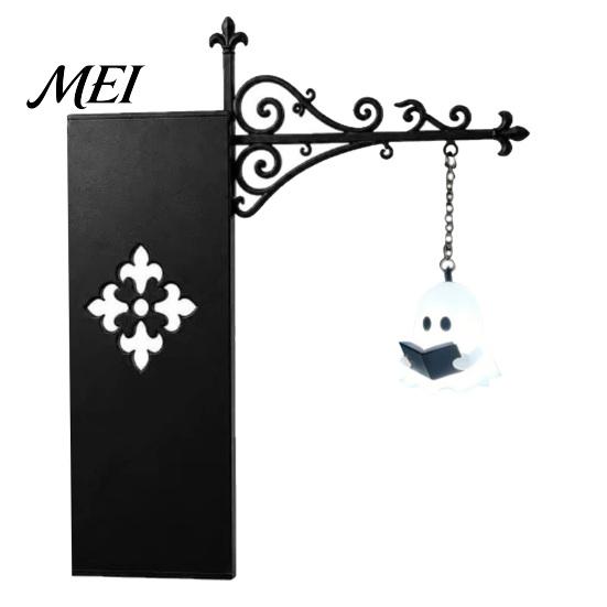 Cozy Bedroom Ambience Lamp Ghost Bookshelf Light, Decorative Retro Lantern for Library Decor, Warm LED Vintage Reading Light Book Lovers, Gothic