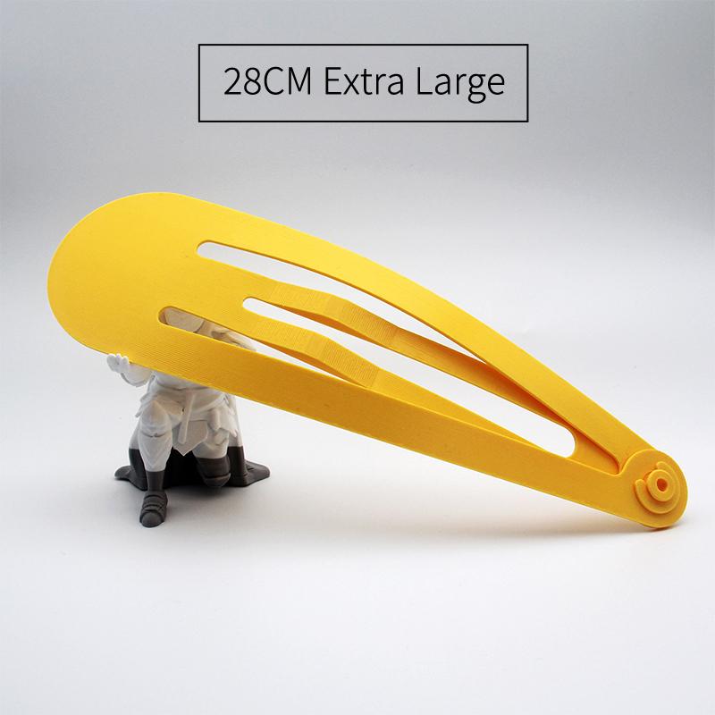 Cute Strawberry Curtain Clips Extra Large Hair Claw Kawaii Polka Dot Design Hairpin for Thick Long Hair Daily Styling