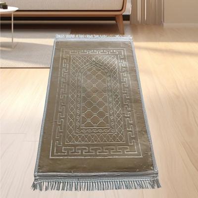 Muslim Hajj Qibla Mat 110*70cm Embossed Sofa Coffee Table Mat Thickened Non Slip Prayer Mat Rug Multifunctional Floor Mat