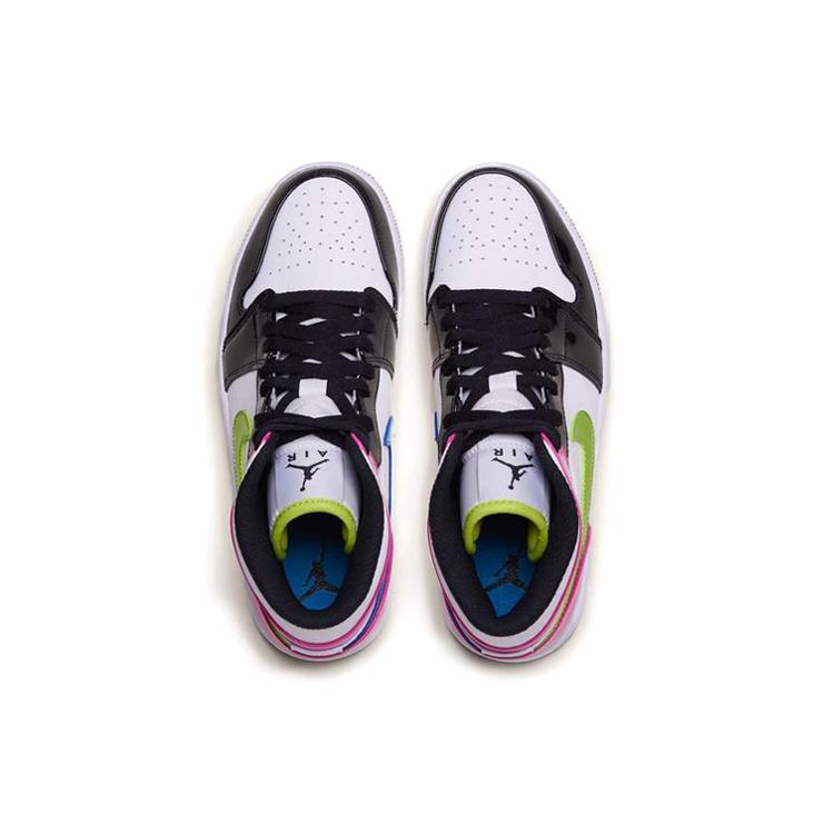 New JORDAN 1 Mid White Black Cyber Pink CZ9834-100